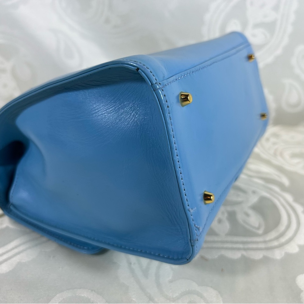 Collector’s Edition – Gianni Versace Powder Blue Top Handle Bag w/COA - Picture 8 of 16